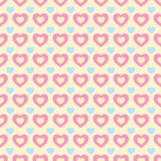 Colorful retro hearts seamless Valentine