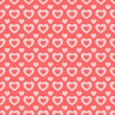 Pink and red hearts Valentine background