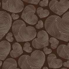abstract seamless pattern with hand-drawn hearts N2