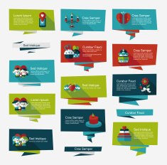 Valentine&acirc;ÂÂs Day banner flat design background set eps10 N45