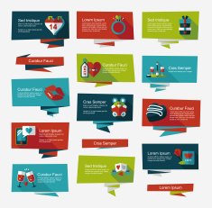 Valentine&acirc;ÂÂs Day banner flat design background set eps10 N48