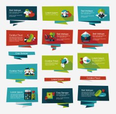 Valentine&acirc;ÂÂs Day banner flat design background set eps10 N50