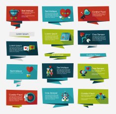 Valentine&acirc;ÂÂs Day banner flat design background set eps10 N51