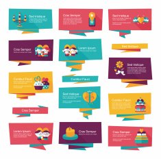 Valentine&acirc;ÂÂs Day banner flat design background set eps10 N73