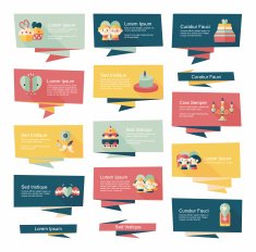 Valentine&acirc;ÂÂs Day banner flat design background set eps10 N85
