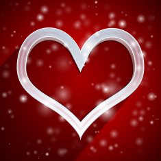 Heart applique background N2