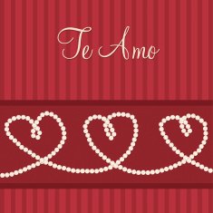Love heart 'I love You' card in vector format