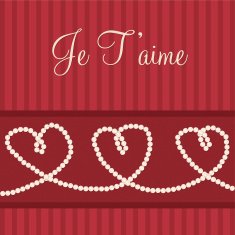 Love heart 'I love You' card in vector format N2