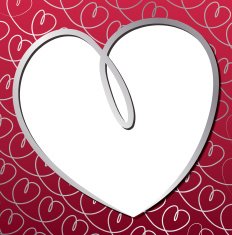 Bright hand drawn heart card in vector format N2