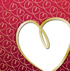 Bright hand drawn heart card in vector format N7