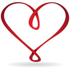 Infinity heart card in vector format