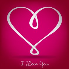 Infinity heart card in vector format N4