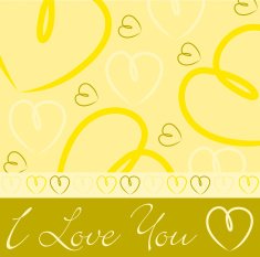 Hand drawn heart card in vector format