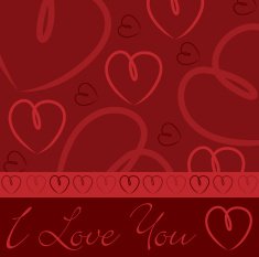 Hand drawn heart card in vector format N2
