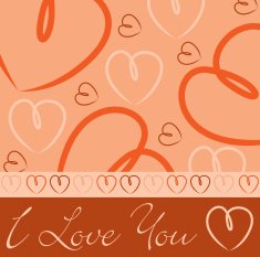 Hand drawn heart card in vector format N5