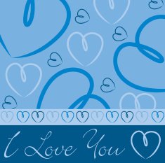 Hand drawn heart card in vector format N7