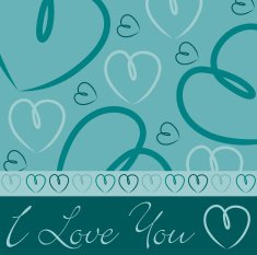 Hand drawn heart card in vector format N8