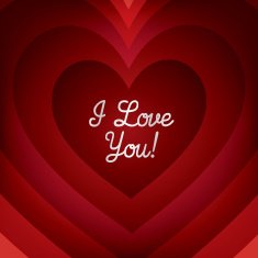 Tunnel heart card in vector format N3