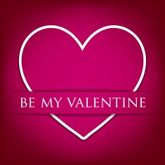 Sticker heart Valentine's Day card in vector format N3