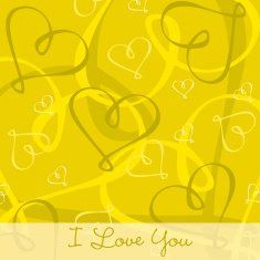Hand Drawn heart textured card background in vector format