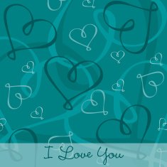 Hand Drawn heart textured card background in vector format N11