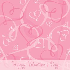Hand Drawn heart textured card background in vector format N14