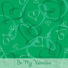 Hand Drawn heart textured card background in vector format N19