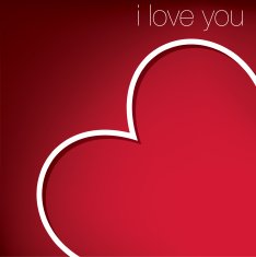 Hiding heart Valentine's Day card in vector format N3