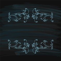 Design element Beauty decorative frame for text N7