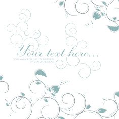 Vintage invitation card with lace ornament N34