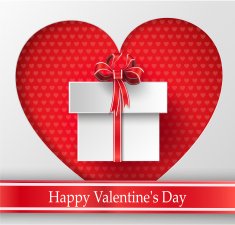 Valentines day Abstract paper hearts N5