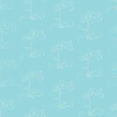 Seamless pattern with orchid