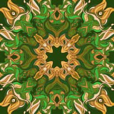 Vector Colorful sunflower or mandala N3
