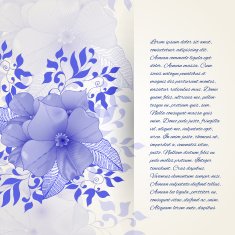 Beautiful flowers in vintage style N2