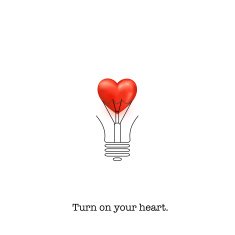 Abstract romantic icons