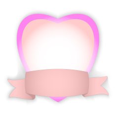 blank heart label