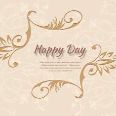 Abstract background with flowers in vintage style N18