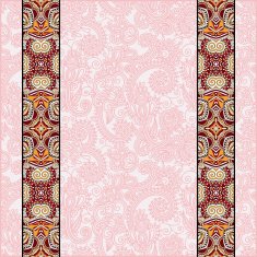 lace border stripe in ornate floral background N15