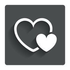 Hearts sign icon Love symbol N5