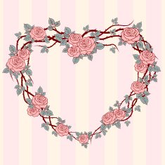 floral frame N153