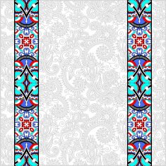 lace border stripe in ornate floral background vector illustrat N2