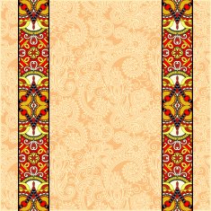 lace border stripe in ornate floral background vector illustrat N4