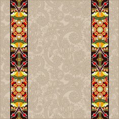 lace border stripe in ornate floral background vector illustrat N5