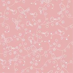 seamless doodle pattern with birds N2