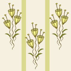 pattern of delicate flowers