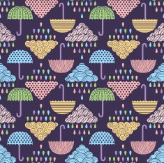 Rain seamless pattern N6