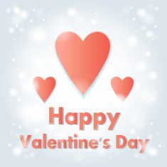 Greeting card with hearts N7