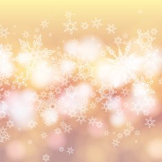 Vector card with winter sun and snowflakes N5