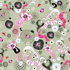 abstract floral pattern N72