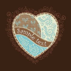 Vector heart for Valentine's Day design N4